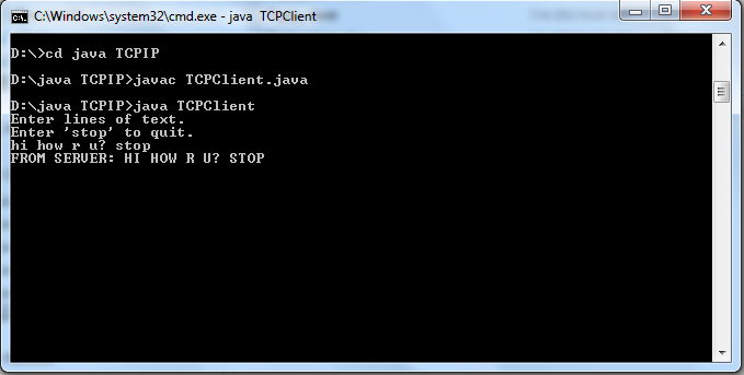 Information on JAVA.: Basic Client-Server Programming and A Simple Chat ...