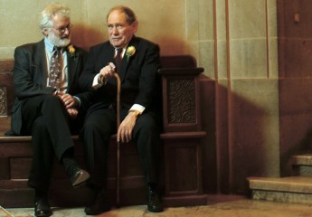 Brenner  (right) and Sulton (left), <br>sharing 2002 Nobel 医学賞 (せんちゅう )