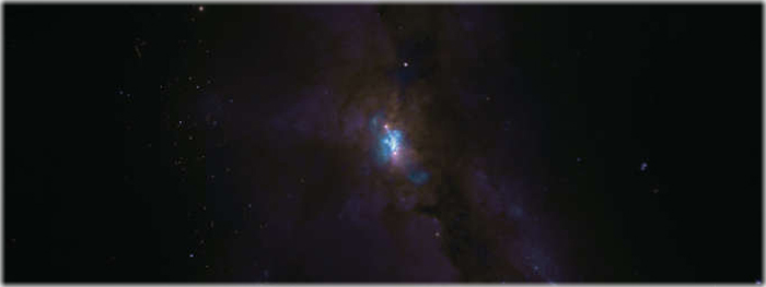 melhor imagem de buracos negros supermassivos interagindo em galáxias em fusão