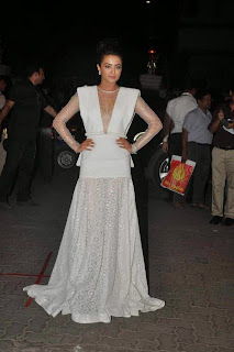 Surveen Chawla In White Dress Pos5