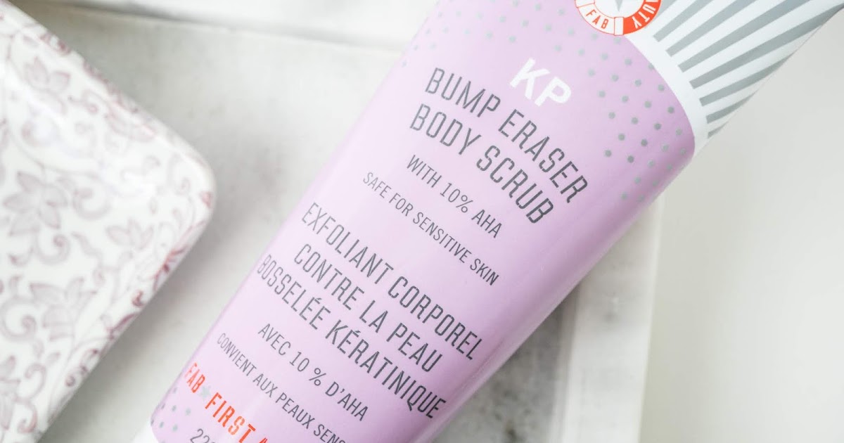 FIRST AID BEAUTY KP Bump Eraser Body Scrub with 10 AHA dazzle 'n