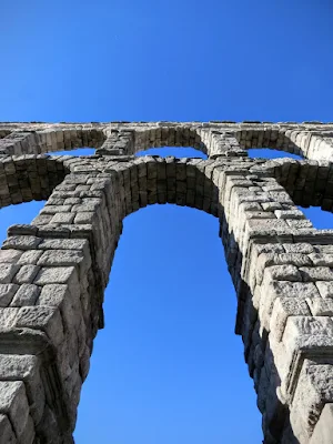 The Aqueduct in Segovia Spain
