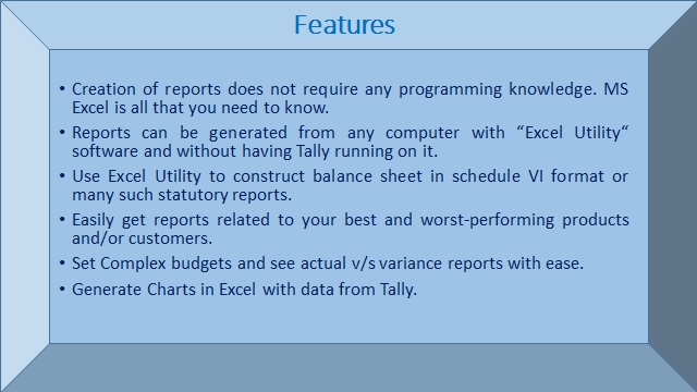 Tally BI Tools Tally BI Tools