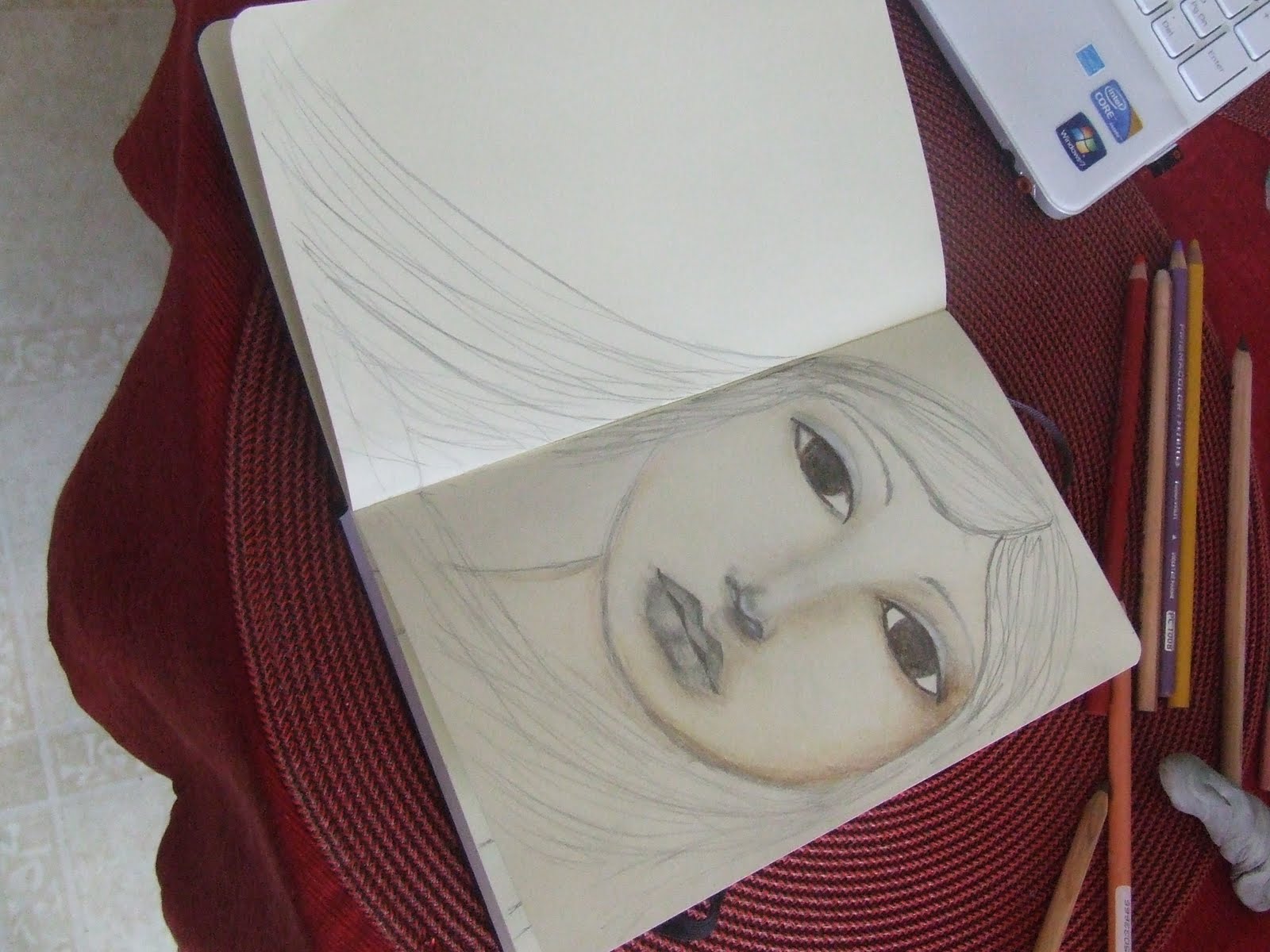 Belles Roses Romantiques Shading With Colored Pencils