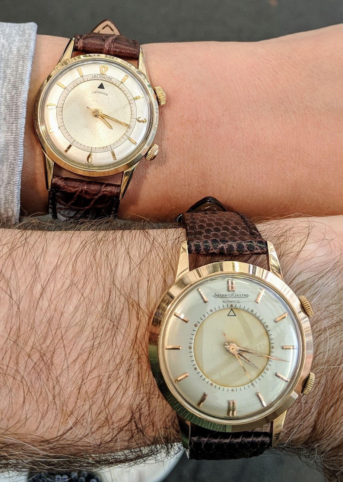 A Better Wrist: Jaeger-LeCoultre Vintage Memovox: The Nearly Perfect Couple's  Watch