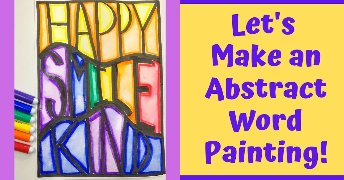 Cassie Stephens Let's Make an Abstract Word Painting!