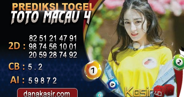 PREDIKSI TOGEL TOTO MACAU 4 08 AGUSTUS 2020 Prediksi Togel Akurat Kasir4D