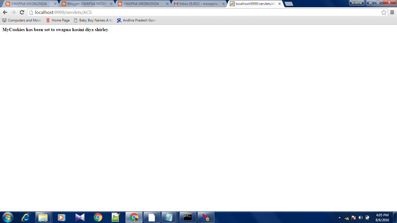 SWAPNA MEDIKONDA: Write a program to store the user information into ...