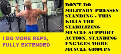 Choose standing over sitting shoulder pressing