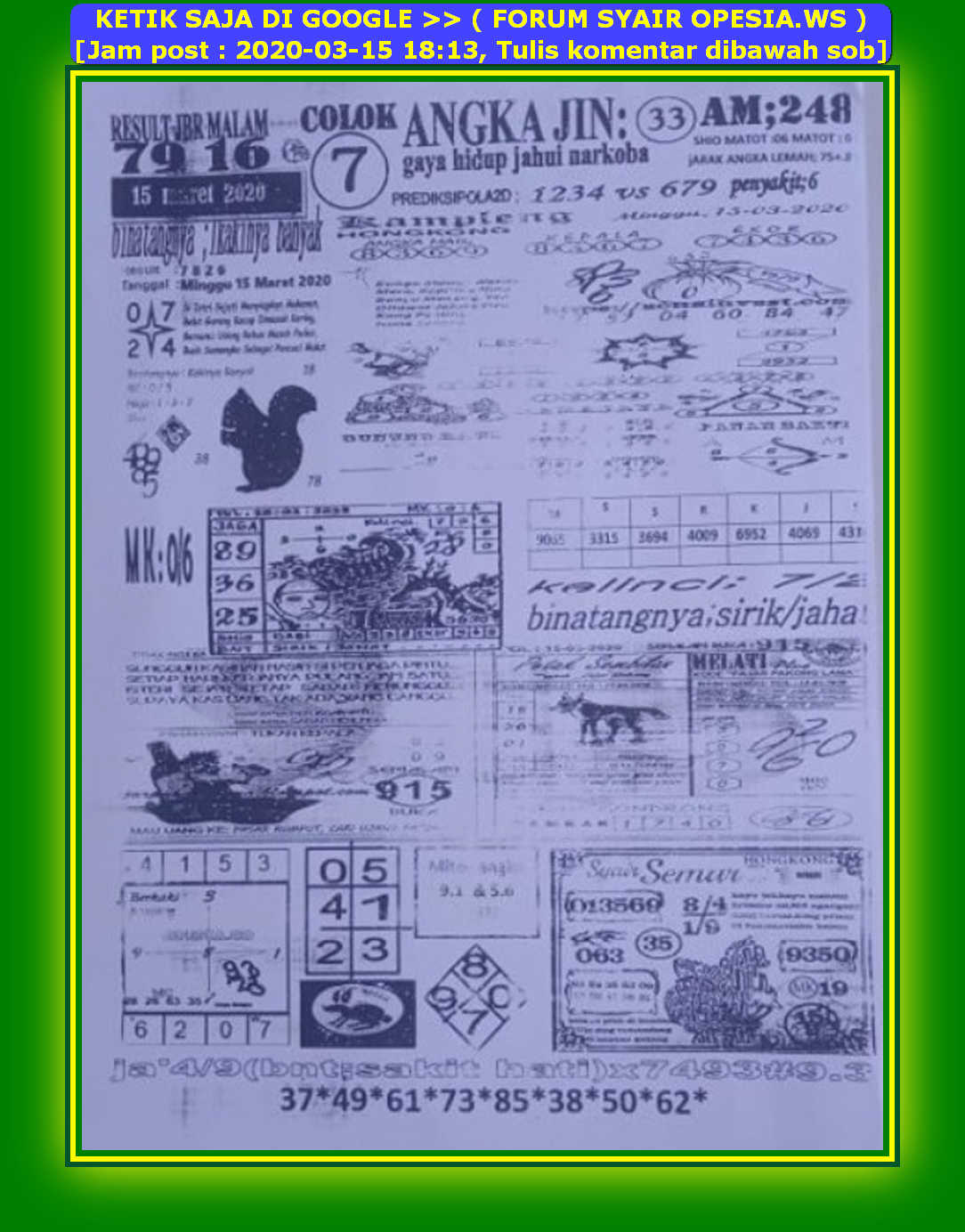 1 New Message Kode Syair Hongkong 15 Maret 2020 Forum Syair Togel Hongkong Singapura Sydney 1 New Message Kode Syair Hongkong 15 Maret 2020 Forum Syair Togel Hongkong Singapura Sydney