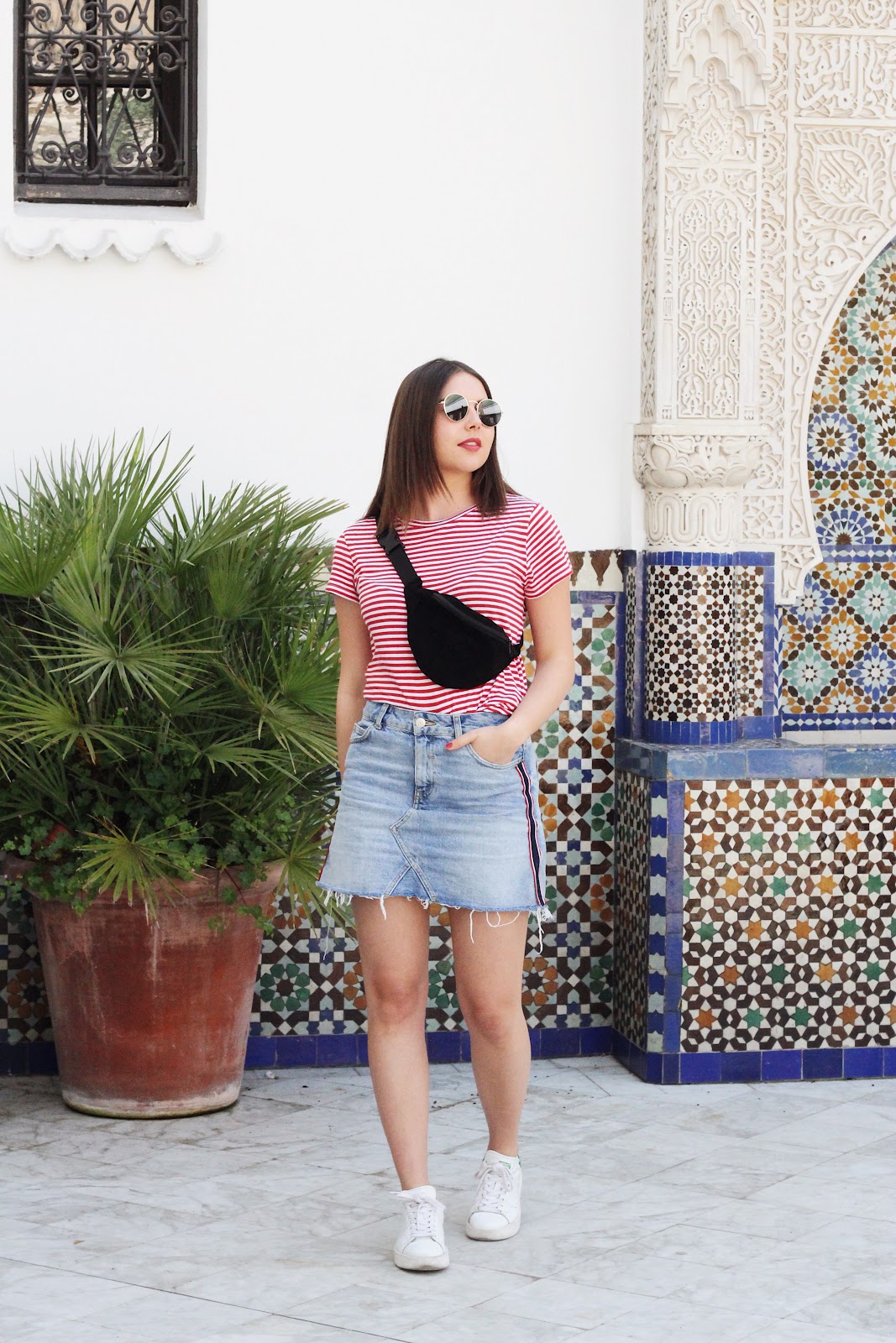 Red stripes and FannyPack