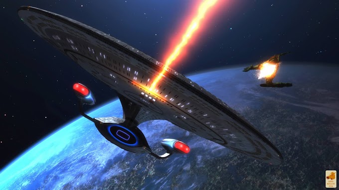 Star Trek Space Battle Wallpaper