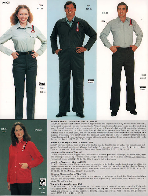 1980s Gas Station Fashions: Beautiful Uniforms for Texaco Dealers in ...