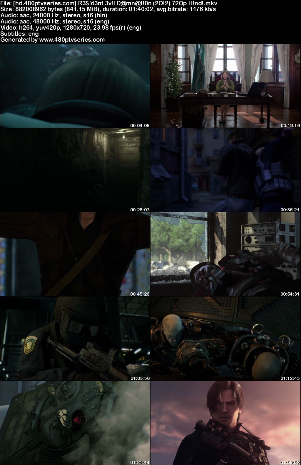 Download Resident Evil: Damnation (2012) 850MB Full Hindi Dual Audio Movie Download 720p Bluray Free Watch Online Full Movie Download Worldfree4u 9xmovies