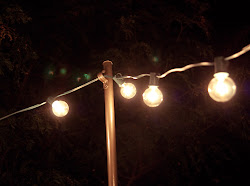 string lights outdoor diy patio lighting hanging poles deck garden backyard decorative hooks bright strings hang posts july conduit pole