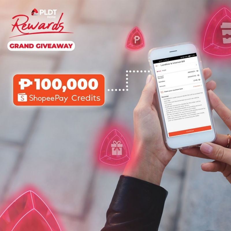 PLDT Home: We have a new promo with 10 lucky winners of PHP 100K ShopeePay credits