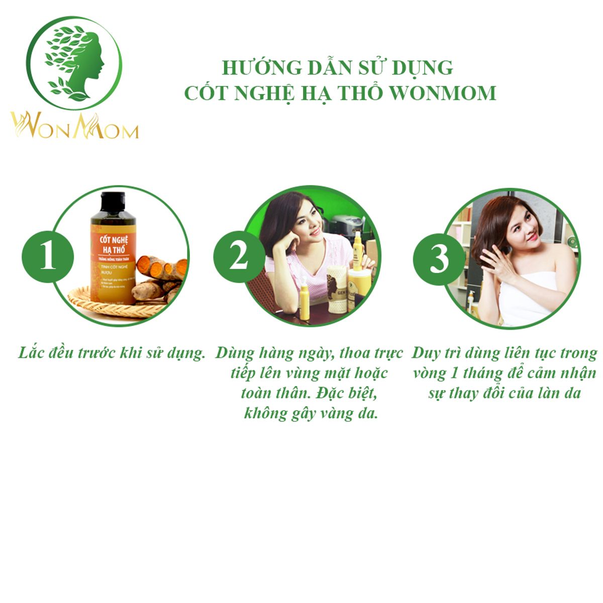 BỘ DƯỠNG TRẮNG MỊN DA HỮU CƠ, SÁNG HỒNG DA MẶT, MỊN MÀNG BODY WONMOM (1 SỮA RỬA MẶT + 1 CỐT NGHỆ HẠ THỔ)