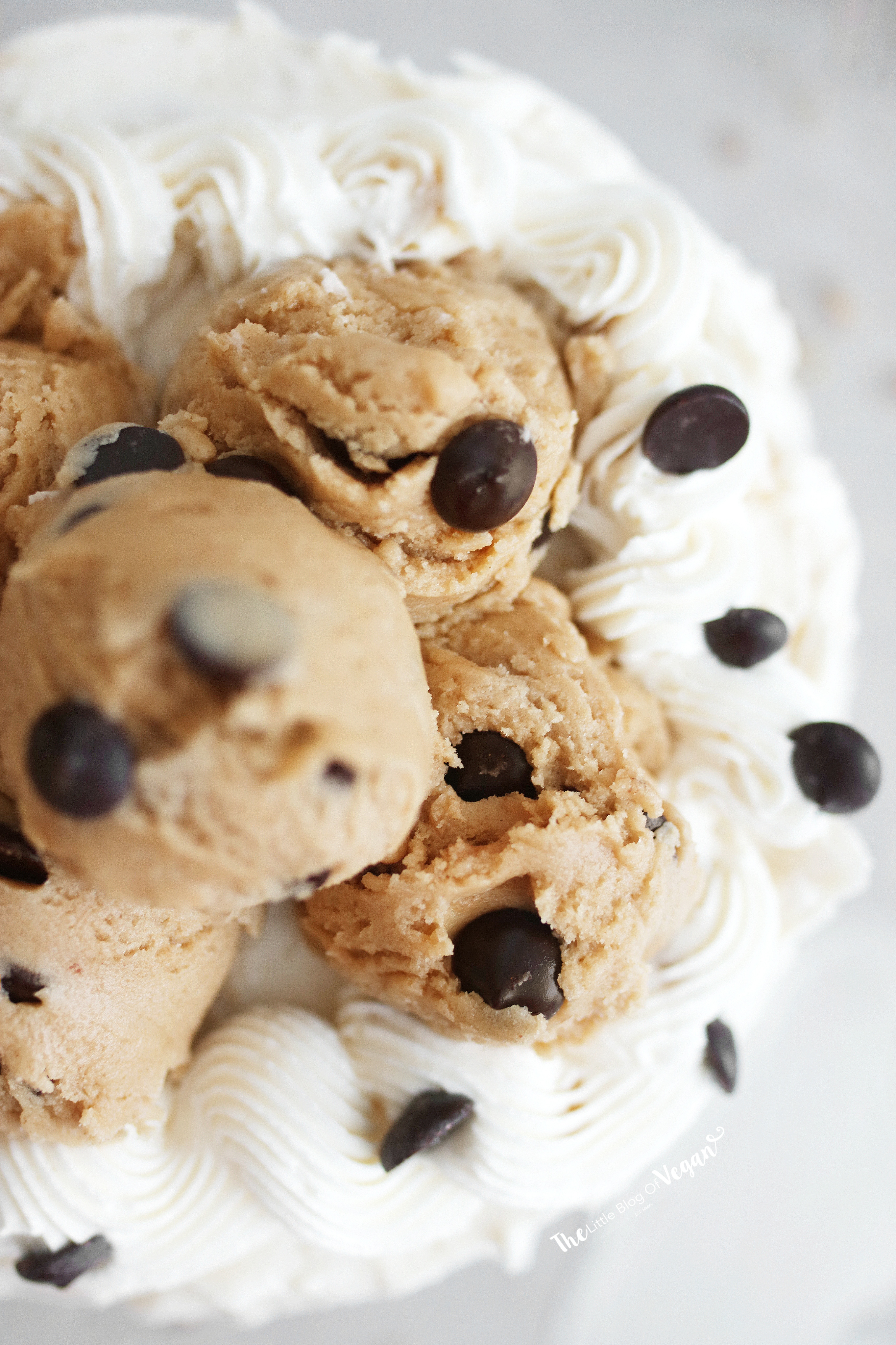Vegan Cookie Dough Cake recipe The Little Blog Of Vegan