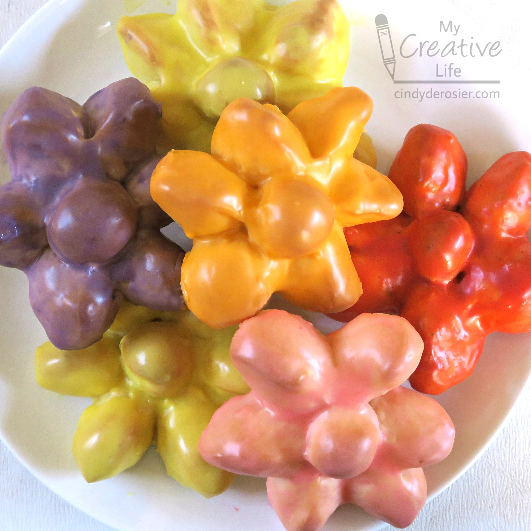 Cindy deRosier My Creative Life Glazed Flower Rolls