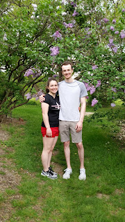 Joy and Liam in the Tyler Arboretum in Media, Pennsylvania. 
