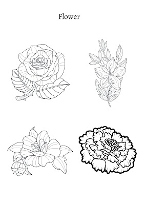 coloring pages Flowers