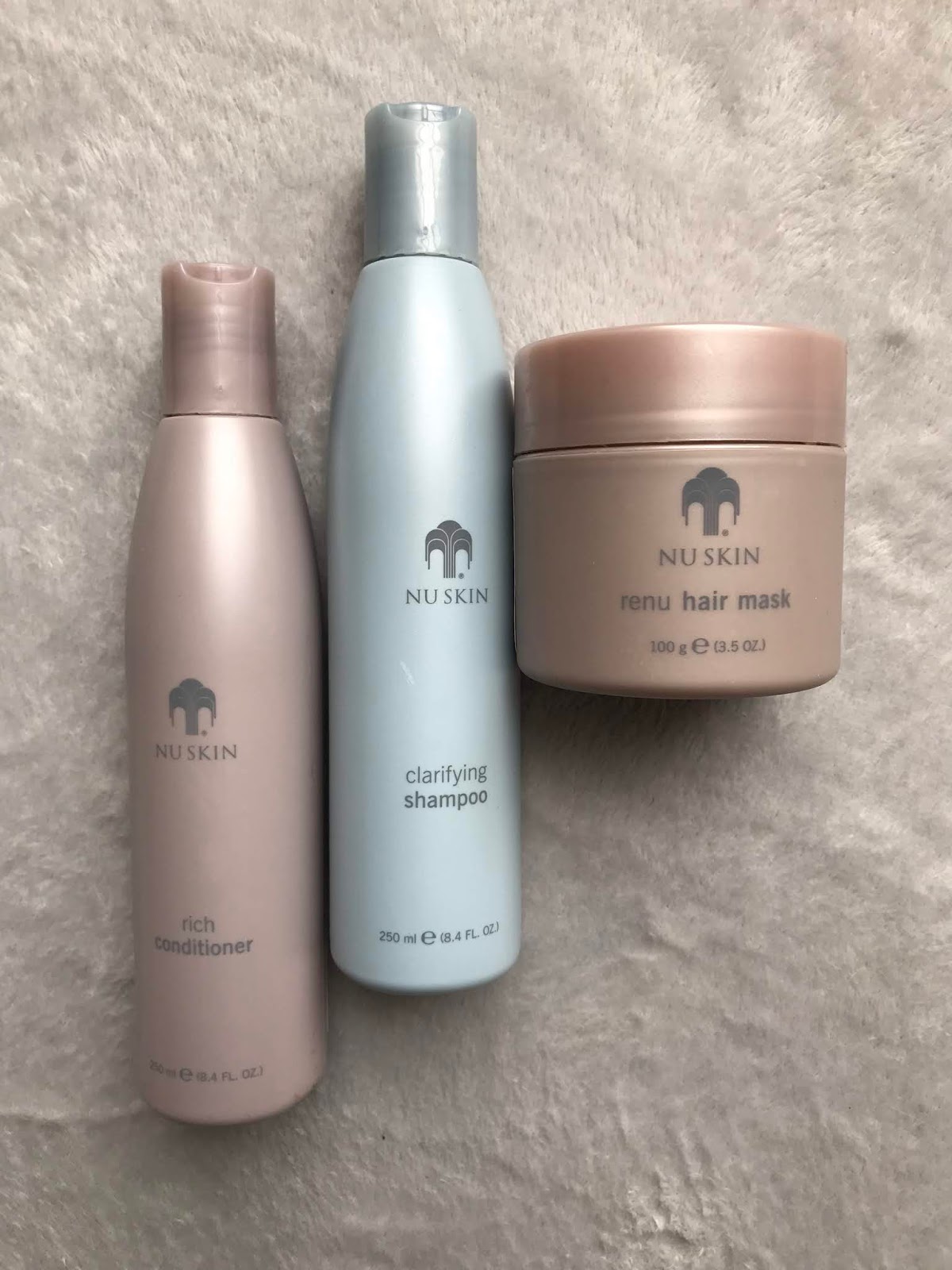 Current haircare routine with Nu Skin Aoife Malone