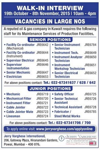 vacancies gas job oil kuwait company project