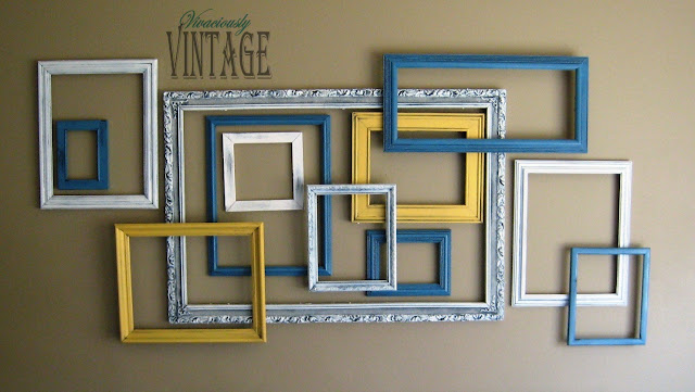 DIY 3D layered picture frame art