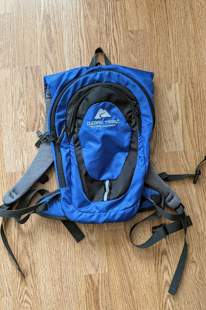A bird's eye view of the Ozark Trail Hydration Pack