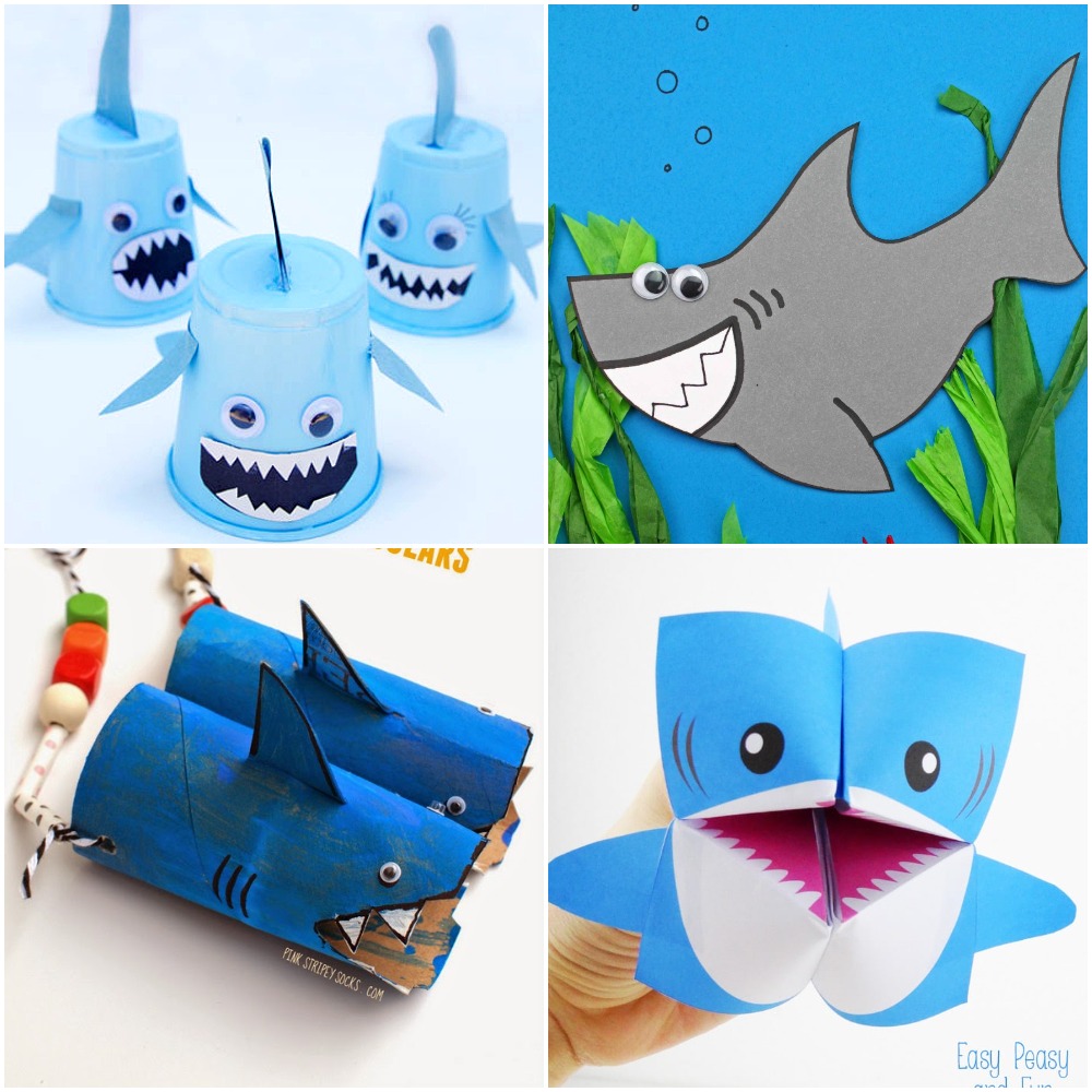 20 Fierce & Adorable Shark Crafts Kids Will Love to Make & Play With