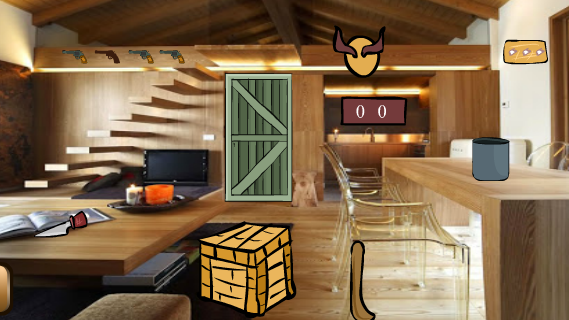 GenieFunGames Polished Wooden House Escape