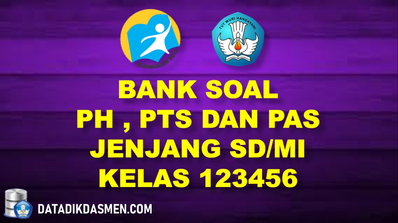 Kisi Kisi Dan Bank Soal Tematik Kelas 123456 Semester 1 Datadikdasmen