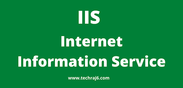 IIS full form, what is the full form of IIS