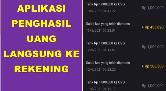 Game penghasil uang langsung ke rekening ovo