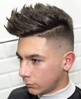 Mid Fade + Textured Pompadour Model Rambut Pendek Pria Terpopuler Rekomendasi Barber Shop Ternama