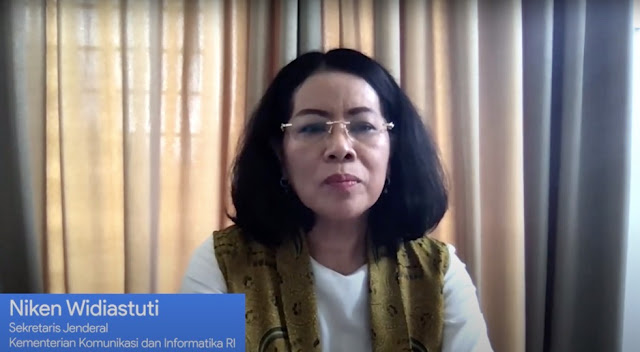 Foto perwakilan dari Kominfo pada acara Google for Media
