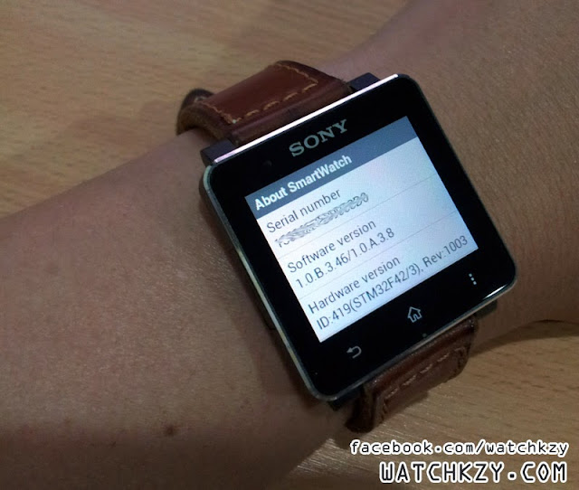 Sony SmartWatch 2 - new software version 1.0.B.3.46/1.0.A.3.8