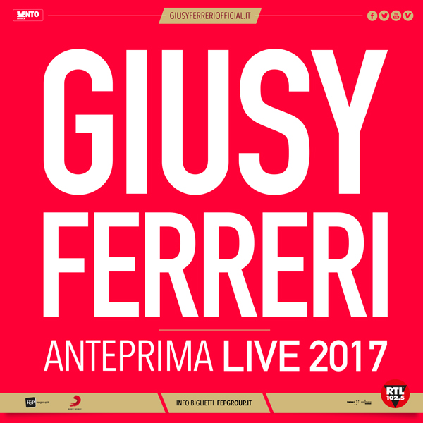 Penna critica : Giusy Ferreri, 2017 ricco tra Sanremo e anteprime Live