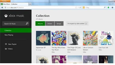 MS Xbox Music, Interface