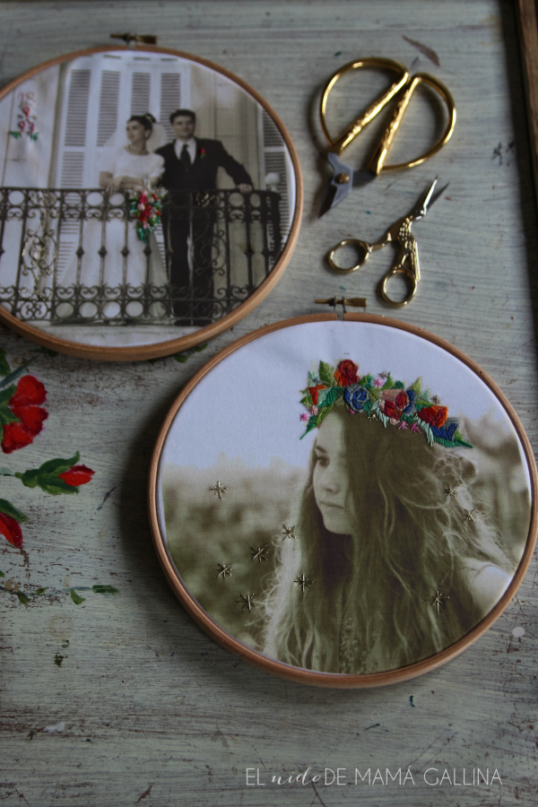 embroided photo