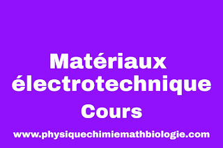 Cours de Matériaux électrotechnique PDF