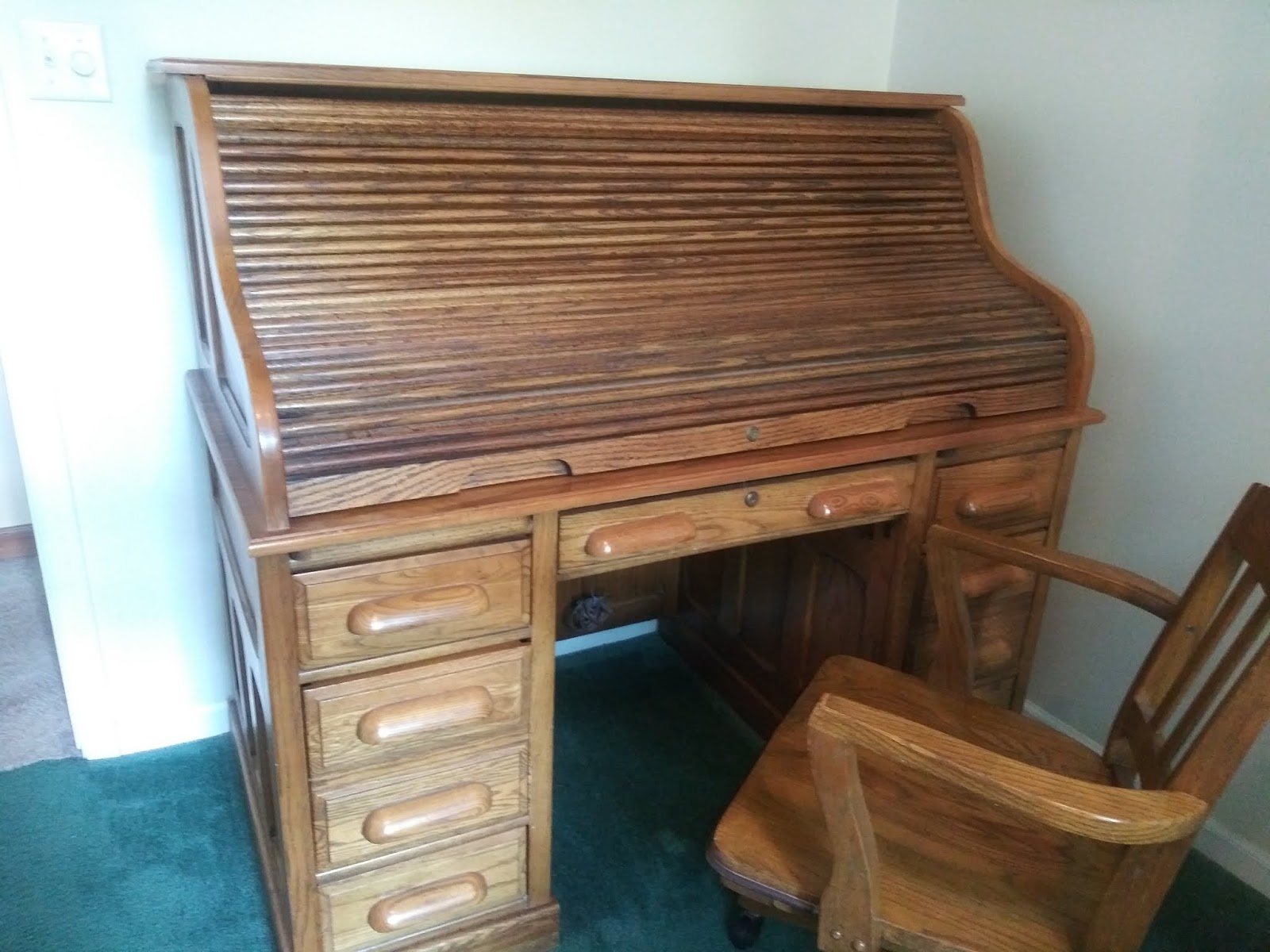 Restoration News Roll Top Desk For Sale