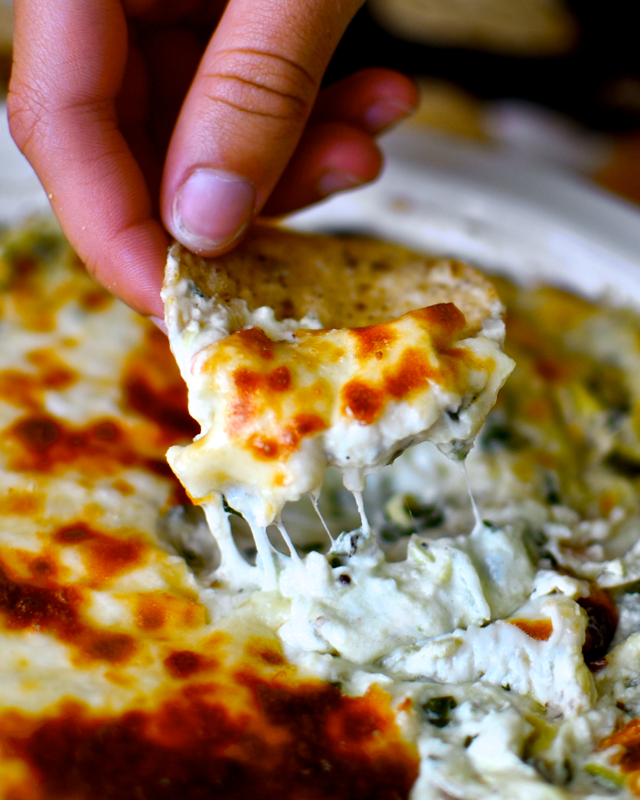 Yammie's Noshery Microwave Spinach Dip for One
