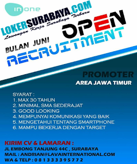 Open Recruitment at InOne Group (Lava & Lenovo) Jawa Timur Terbaru Juni 2019