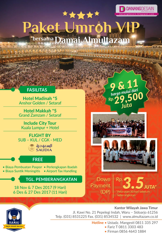 Contoh Desain Brosur Haji &amp; Umroh Contoh Desain Banner