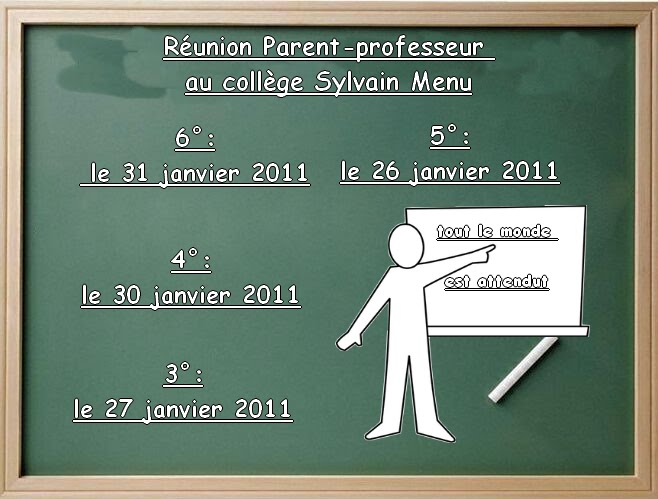 IDD Sylvain Menu Réunion parentsprofesseurs