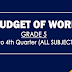 GRADE 5 Budget of Work (BOW)