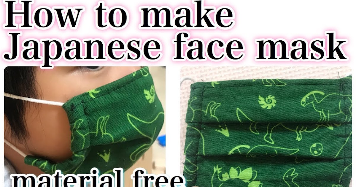 Como fazer Máscara Facial Japonesa Artesanato de Tecido DIY Passo a