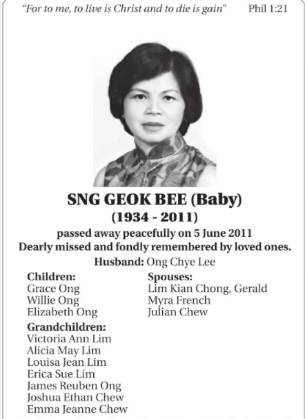 Ong Siang Watt And Family Seh Ong Cemetery