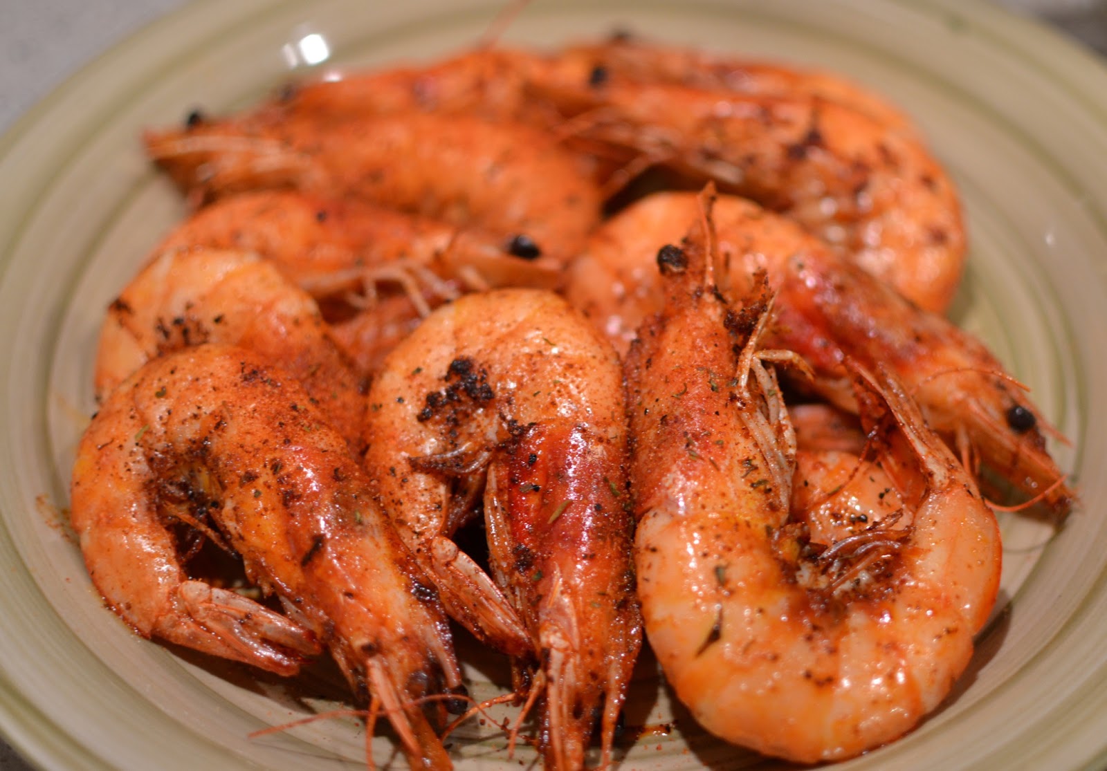 Feeding My Love Fried Shrimp